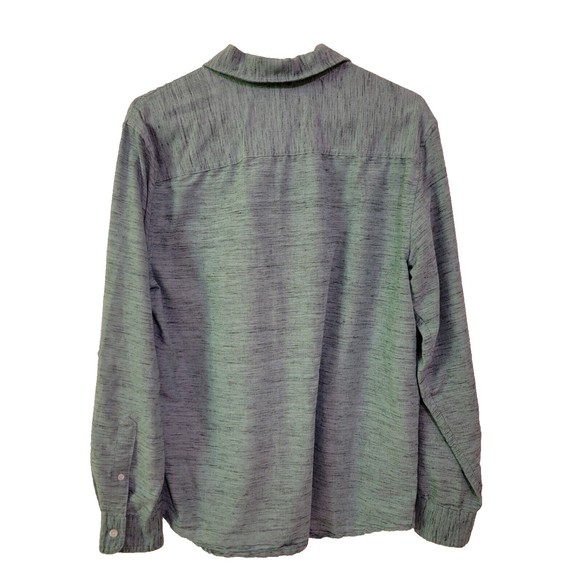 Urban Pipeline Men's Button-Up Long Sleeve Shirt Medium Green - Picture 2 of 5